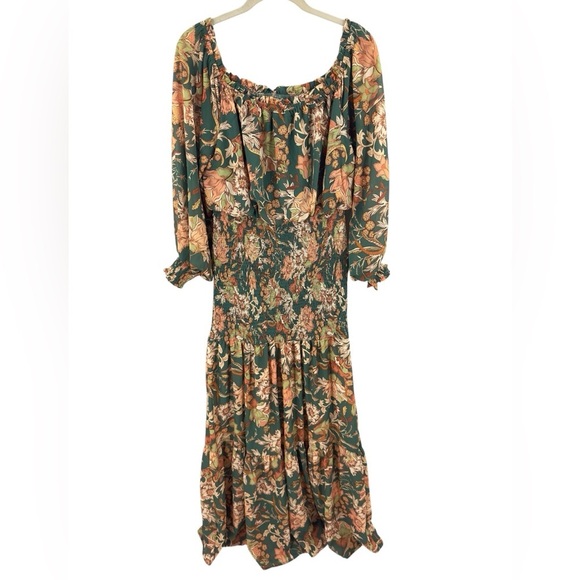 Baltic Born Lizzie Maxi Dress Size Large Floral Boho Tiered Indie Romantic Fairy - Picture 3 of 11